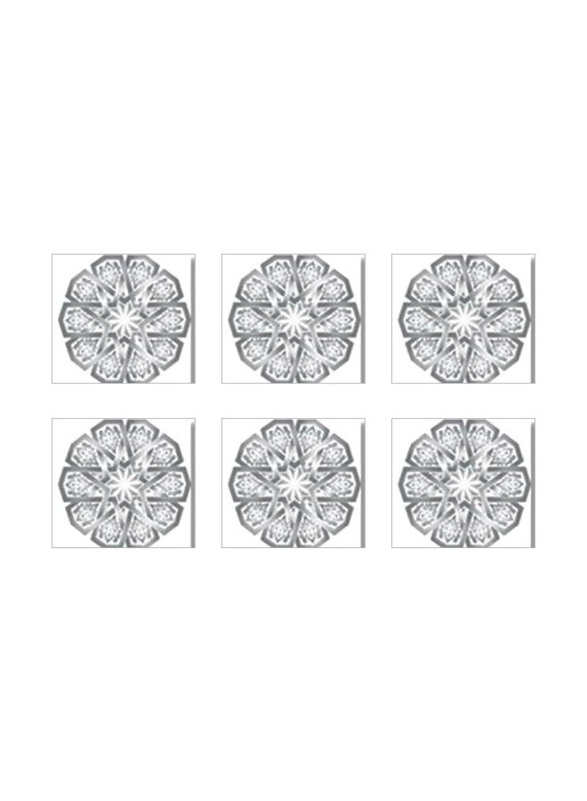 PHOTOBLOCK 6-Piece Coaster Set Black/White 9x9cm 