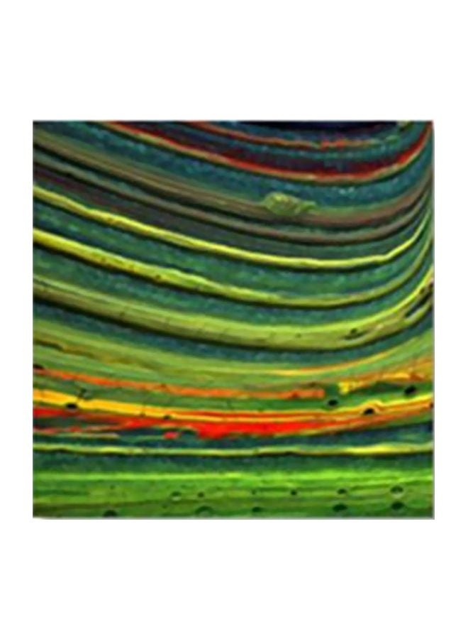 لوحة جدارية لتزيين الحائط مع إطار أخضر / أحمر / أصفر 30X30سم