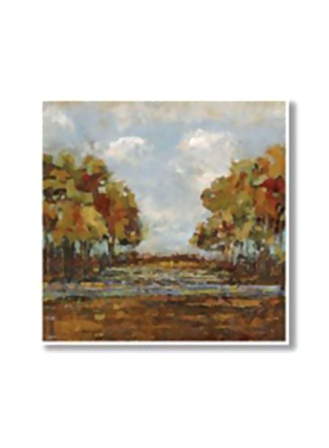 لوحة جدارية لتزيين الحائط مع إطار متعدد الألوان 24x24سم