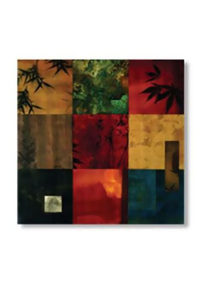 Decorative Wall Painting With Frame Multicolour 30x30cm