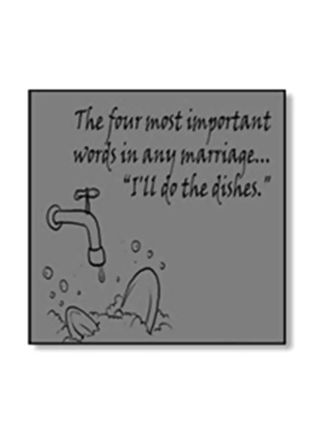 لوحة فنية لديكور الحائط رمادي/أسود 20x20سم