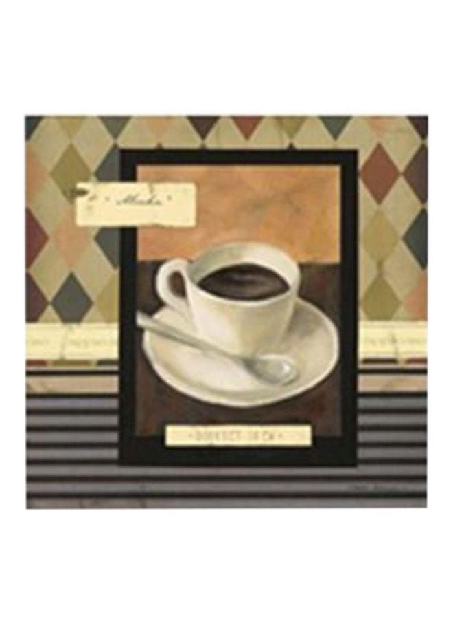 PHOTOBLOCK Decorative Wall Painting Red/Brown/Black 24x24cm