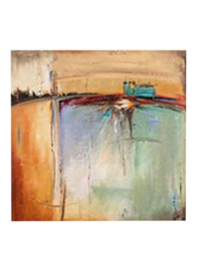 لوحة فنية لديكور الحائط أصفر/أحمر/أخضر 20x20سم