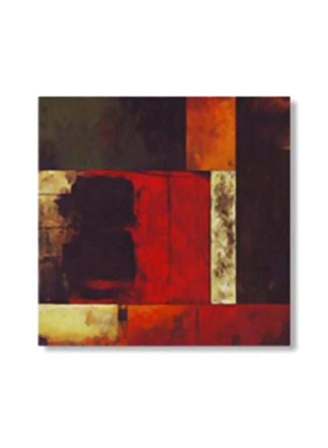 فوتو بلوك لوحة فنية لديكور الحائط أحمر/بني/أسود 15x15سم