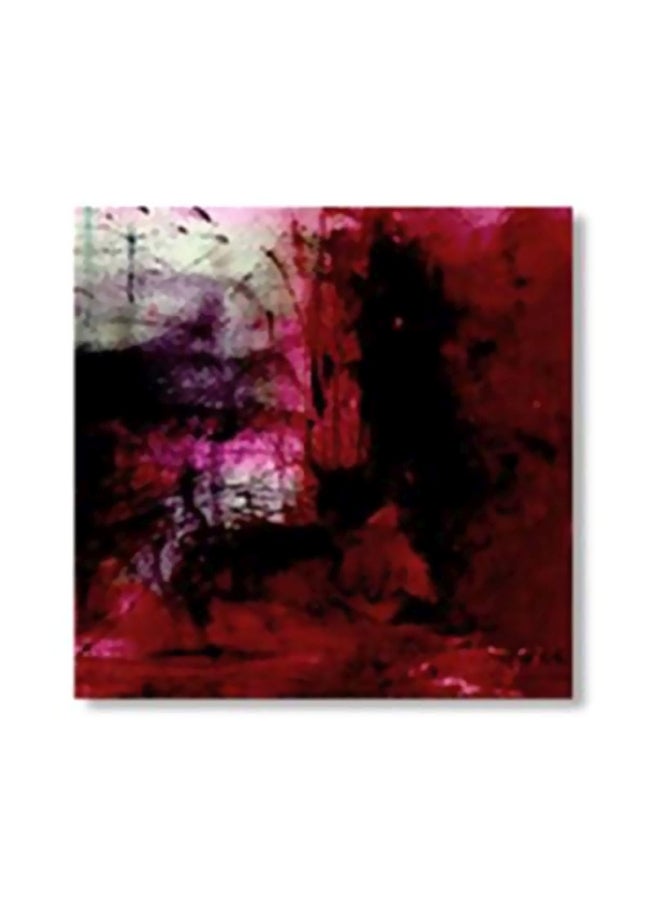 لوحة جدارية لتزيين الحائط مع إطار أرجواني/ أسود/ أبيض 15x15سم