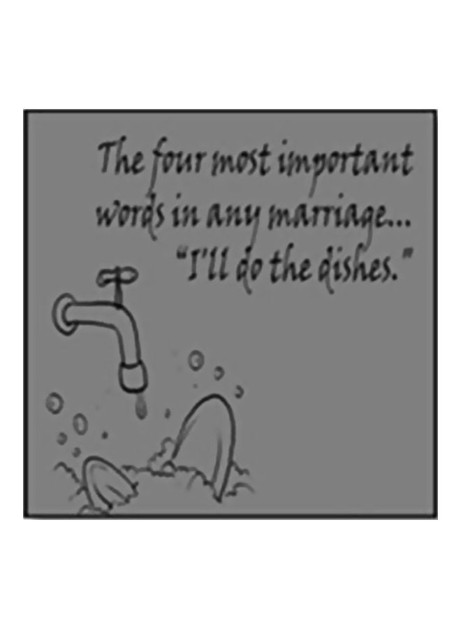 بوستر جداري للتزيين مع إطار رمادي/أسود 15x15سم