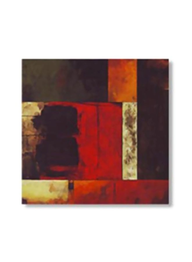 PHOTOBLOCK Decorative Wall Poster With Frame Red/Beige/Brown 30x30cm 