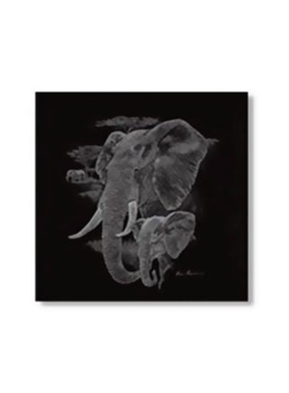 Decorative Tea Coaster Black/Grey 34x34cm - v1565954009/N29114604A_1
