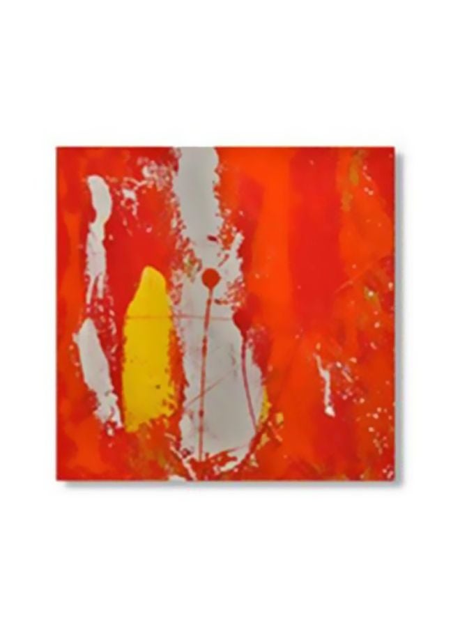 PHOTOBLOCK Decorative Wall Painting With Frame Red/Grey 34x34cm