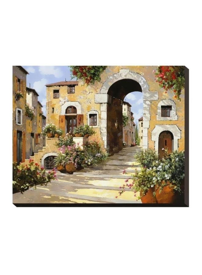 ماركة غير محددة لوحة فنية لديكور الحائط أصفر/بني/أخضر 40x30Ø³Ù†ØªÙŠÙ…ØªØ± 