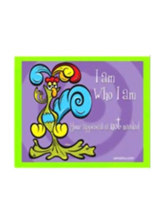 Decorative Wall Painting With Frame Purple/Green/Yellow 15x15cm - v1565954099/N29117088A_1
