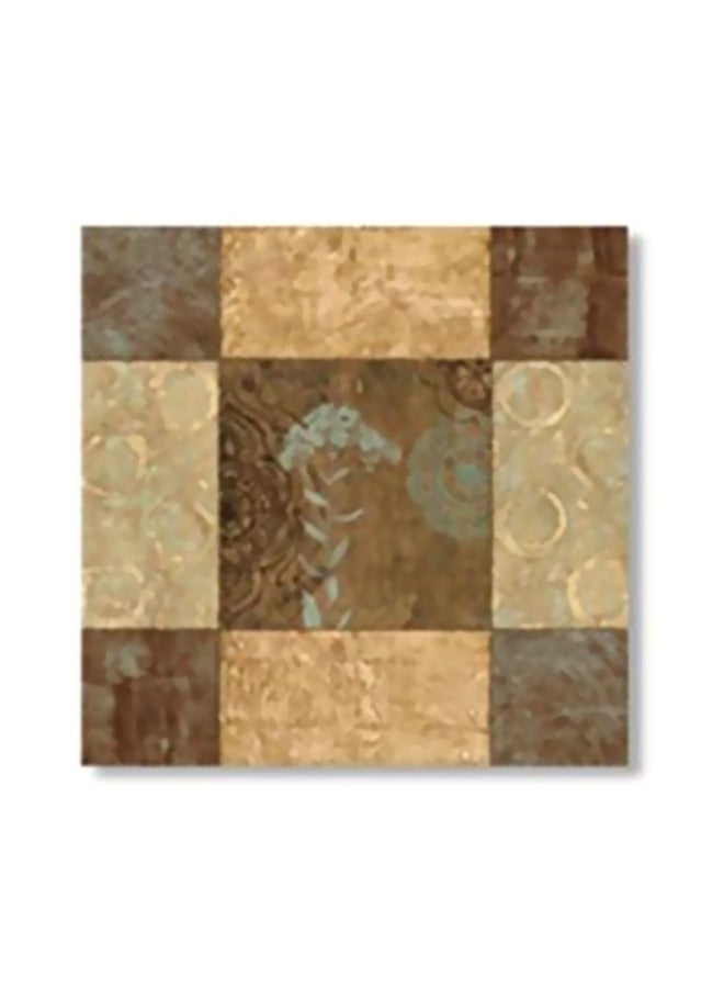 Decorative Wall Art With Frame Beige/Brown 30x30cm