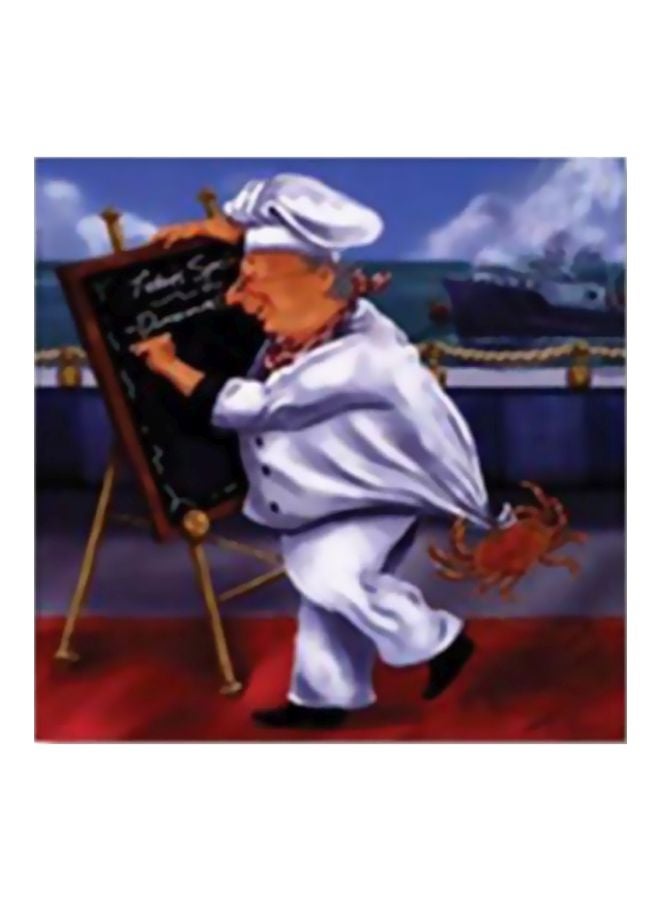 Decorative Tea Coasters Blue/White 20x20cm