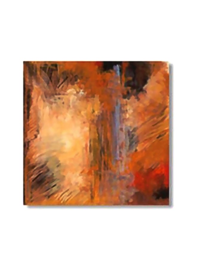 PHOTOBLOCK Decorative Wall Art With Frame Orange/Red 20x20cm 