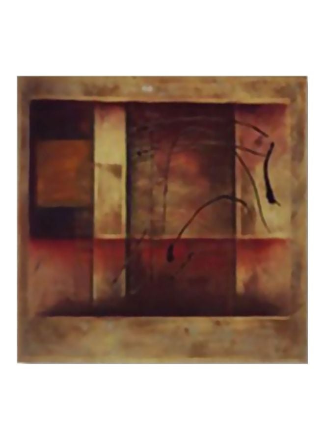 فوتو بلوك لوحة جدارية لتزيين الحائط مع إطار بني/بيج 34x34سم