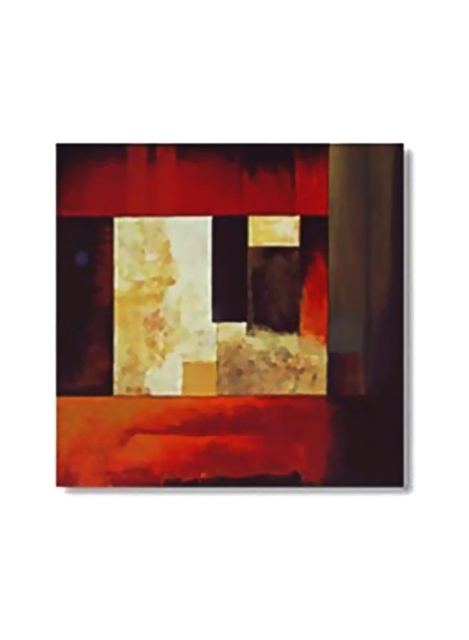 PHOTOBLOCK Decorative Wall Painting With Frame Red/Brown/Beige 15x15cm