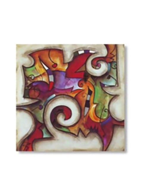 Decorative Wall Art With Frame Multicolour 24x24cm