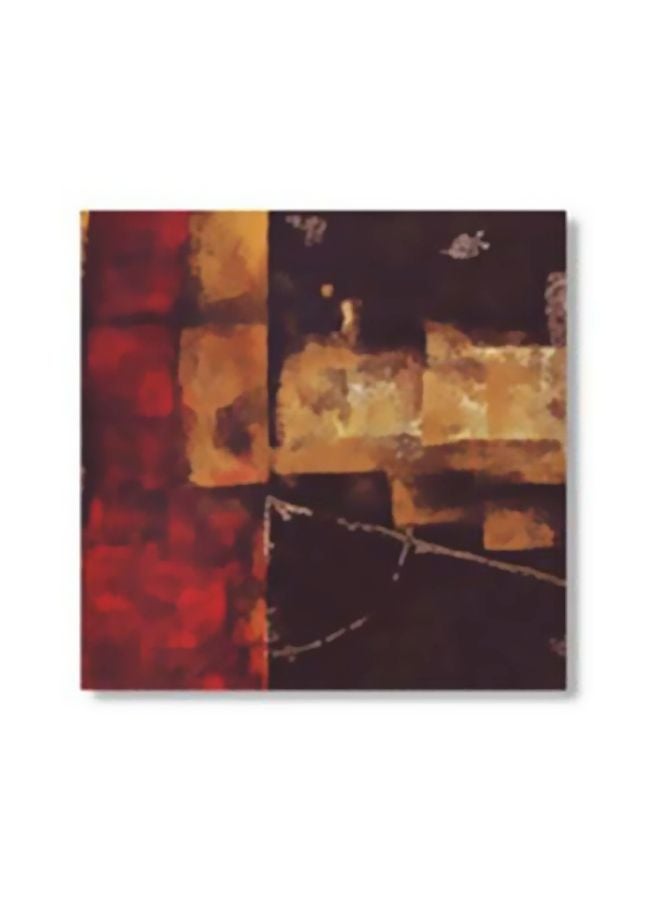 PHOTOBLOCK Decorative Wall Painting With Frame Dark Brown/Red/Brown 24x24cm 