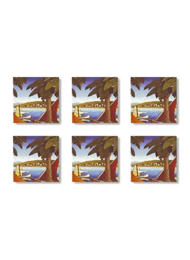 PHOTOBLOCK Decorative Wall Poster With Frame Blue/Red 9x9cm