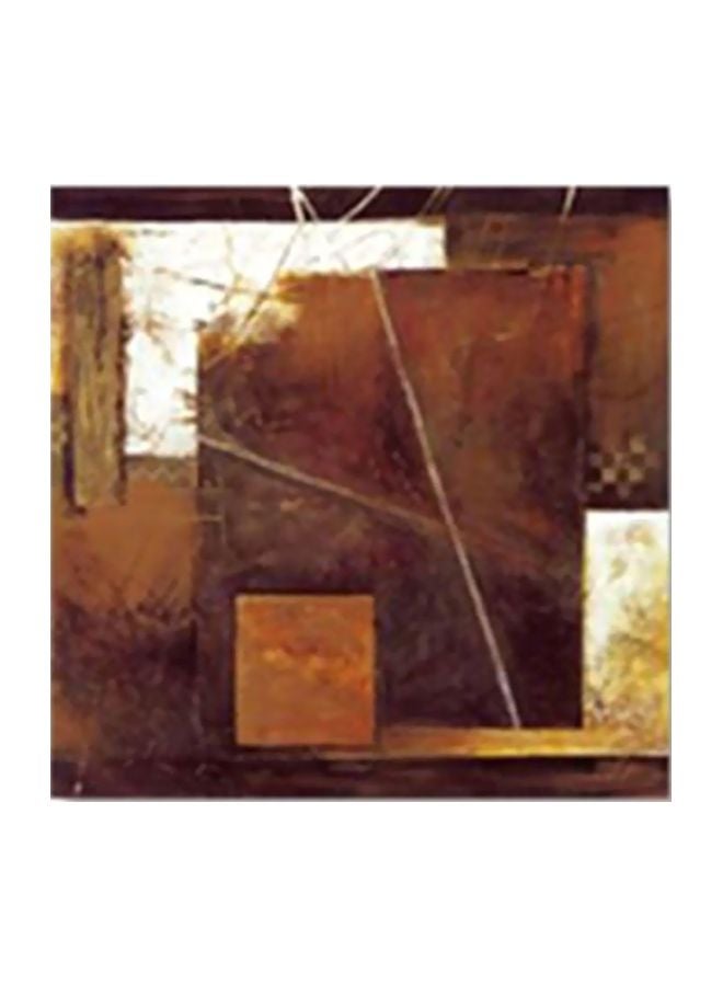 PHOTOBLOCK Abstract Patterned Decorative Wall Poster With Frame Grey/Brown/Beige 34x34cm 