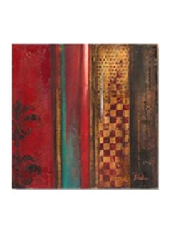 Abstract Patterned Decorative Wall Poster With Frame Red/Blue/Yellow 24x24cm