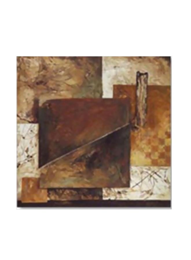 PHOTOBLOCK Abstract Patterned Decorative Wall Poster With Frame Brown/Grey/Beige 34x34cm 