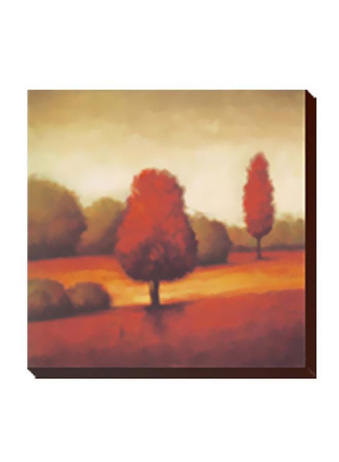PHOTOBLOCK Decorative Wall Poster With Frame Red/Green/Beige 24x24cm