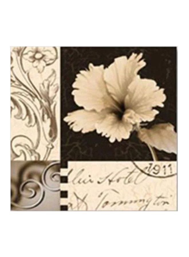 بوستر جداري للتزيين مع إطار رمادي / أبيض / أسود 34x34سم