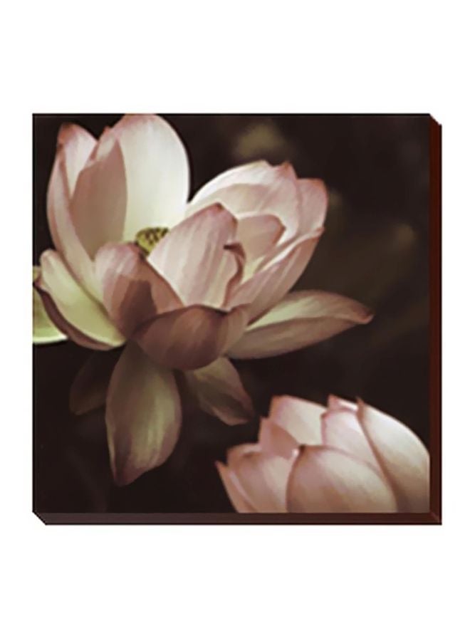 PHOTOBLOCK Decorative Wall Painting With Frame Brown/White/Pink 34x34cm