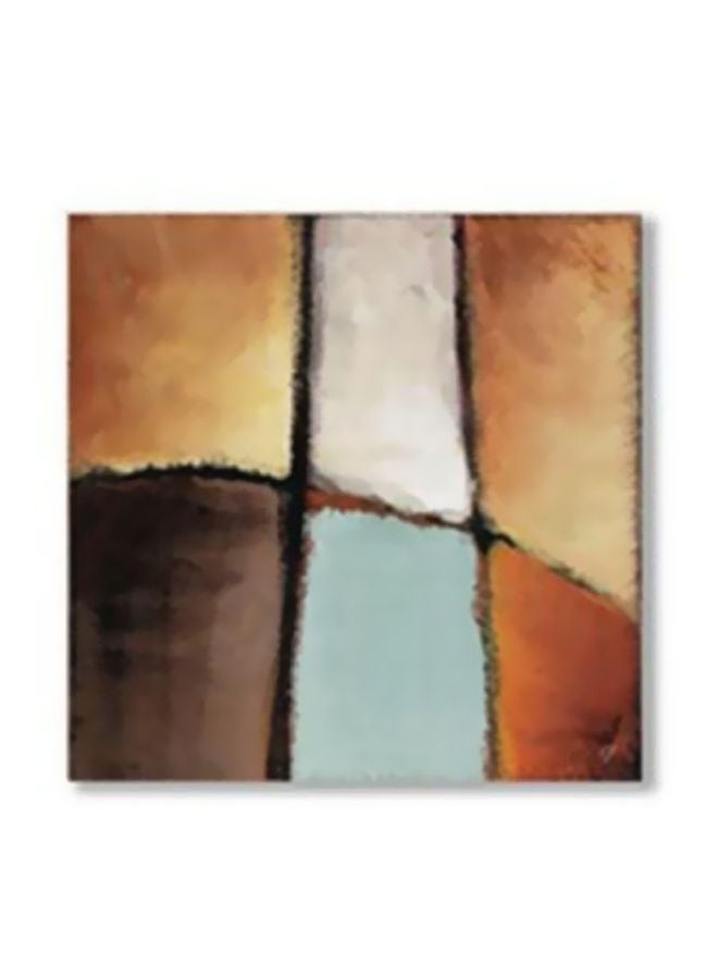 PHOTOBLOCK Decorative Wall Painting Grey/Brown/Red 24x24cm