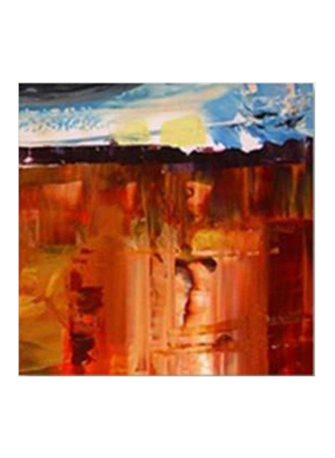 لوحة فنية لديكور الحائط أحمر/بني/أزرق 15x15سم