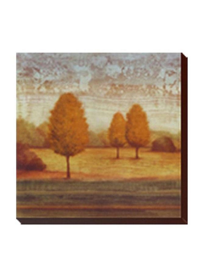 لوحة فنية لديكور الحائط برتقالي/رمادي 47x47سم