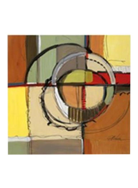 Decorative Wall Painting With Frame Multicolour 34x34cm
