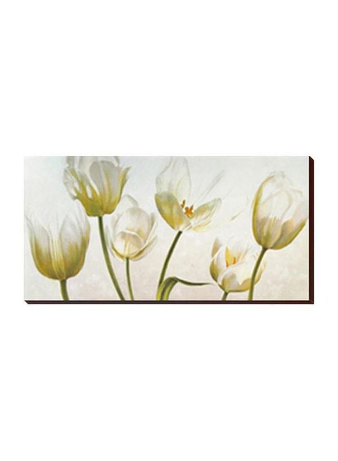 Decorative Wall Painting With Frame Multicolour 99x29cm