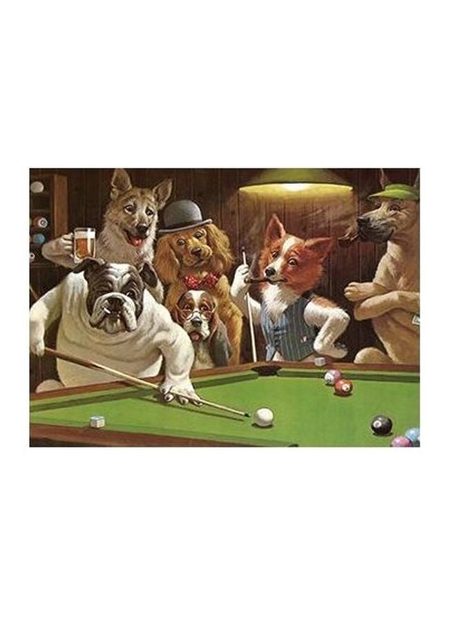 بوستر حائط للتزيين أخضر/ بيج/ رمادي 24x18سم