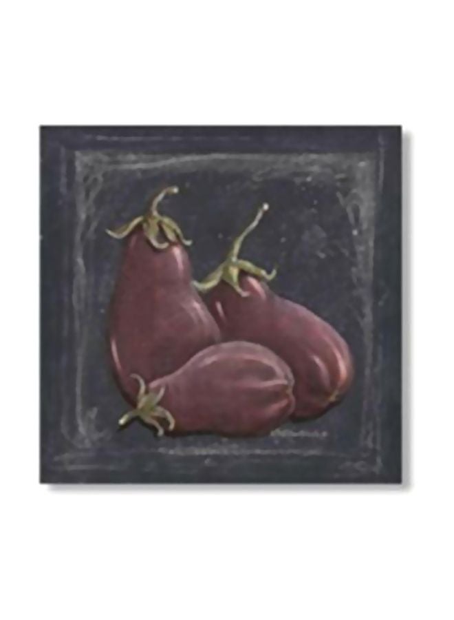 Decorative Wall Painting With Frame Black/Red/Green 24x24cm