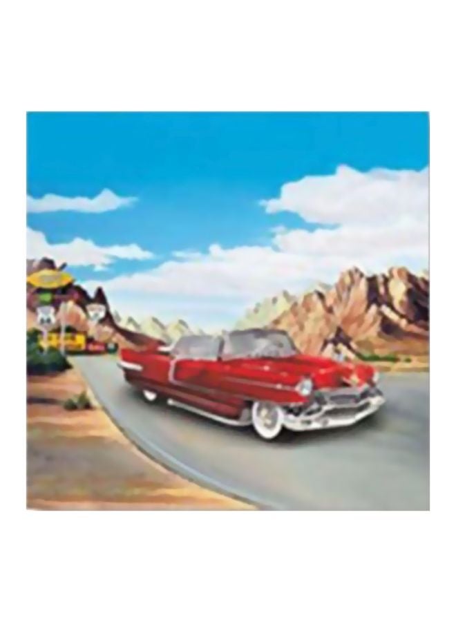 Decorative Wall Painting With Frame Multicolour 24x24cm