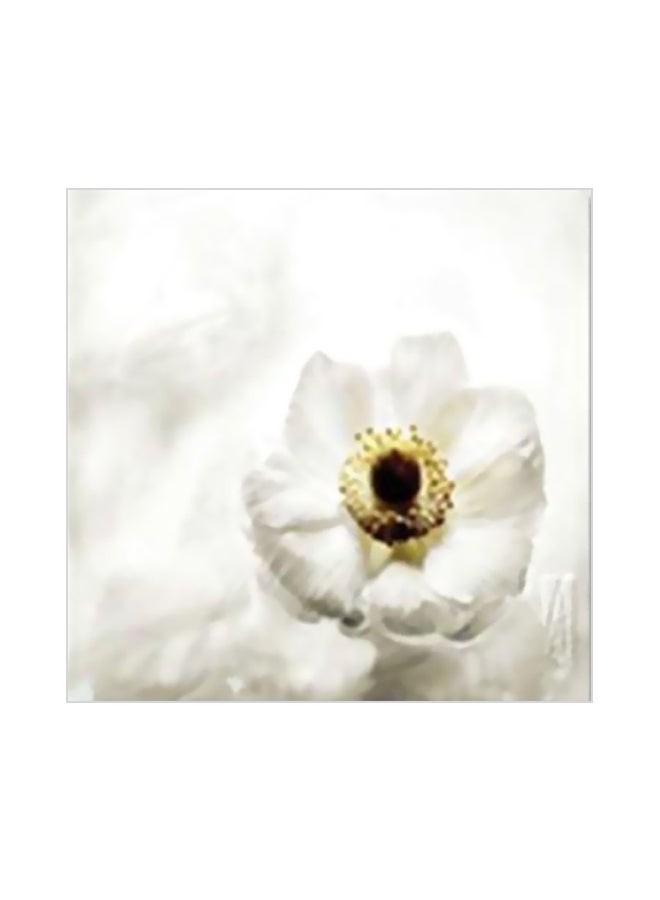 Decorative Wall Poster With Frame White/Black 20x20cm