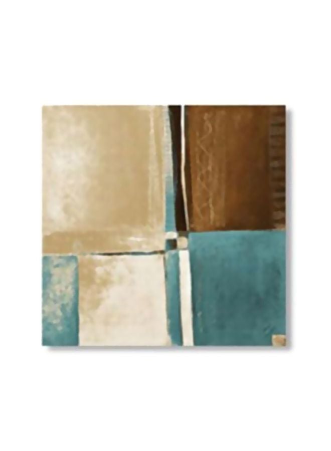 PHOTOBLOCK Decorative Wall Poster With Frame Blue/Beige/Brown 24x24cm
