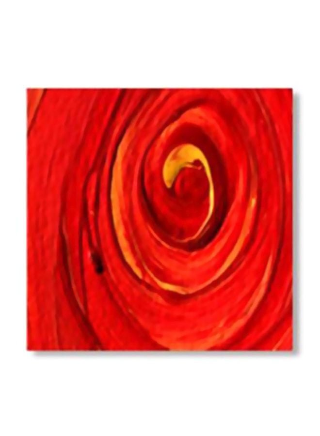 بوستر جداري للتزيين مع إطار أحمر/أصفر 30x30سم