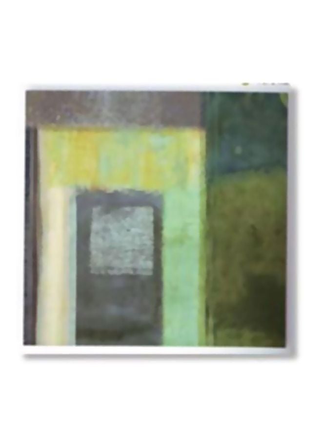 Decorative Wall Poster With Frame Grey/Green/Brown 15x15cm