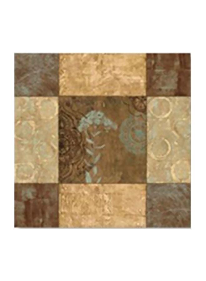 Decorative Wall Poster With Frame Brown/Beige/Green 34x34cm