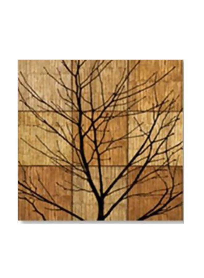 فوتو بلوك بوستر جداري للتزيين مع إطار بني/بيج/أسود 34x34سم