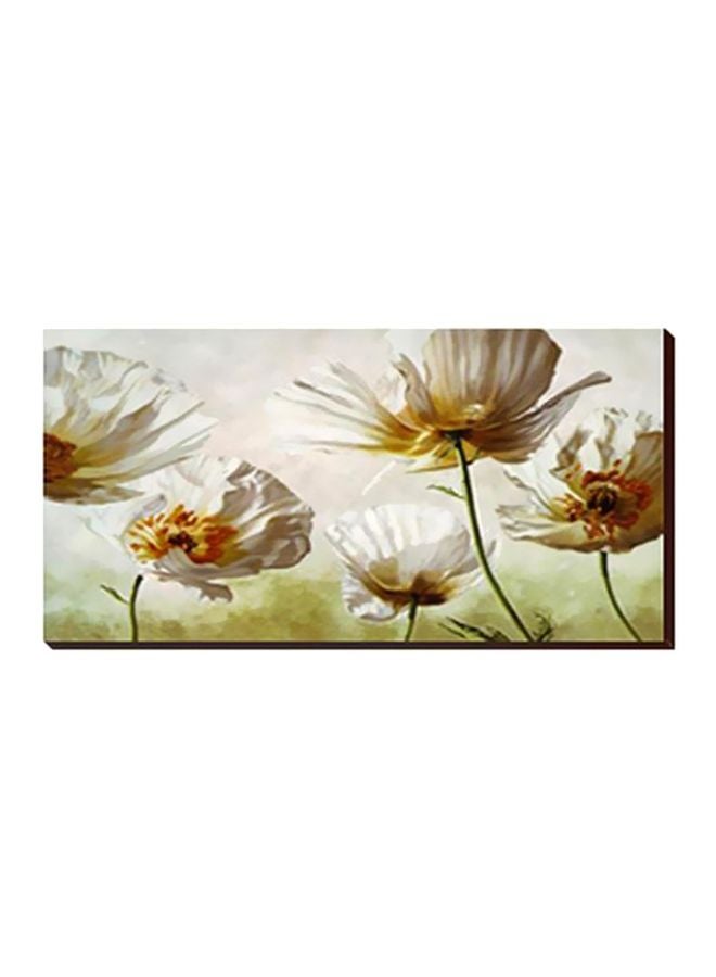 Decorative Wall Painting With Frame Multicolour 45x13cm