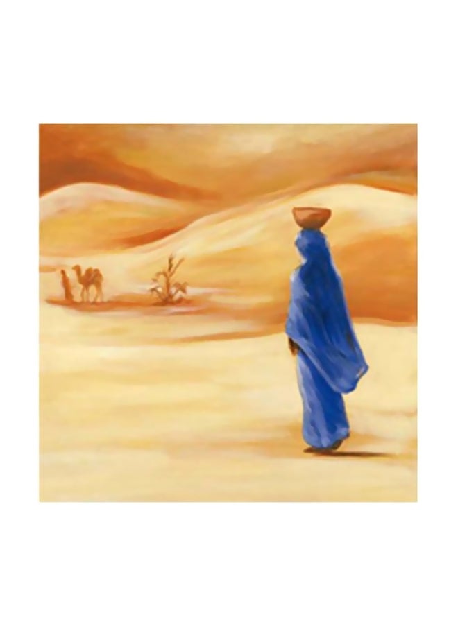 Decorative Wall Painting With Frame Multicolour 15x15cm