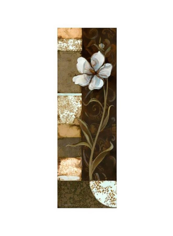 لوحة جدارية لتزيين الحائط مع إطار بيج/بني/أبيض 20x60سم