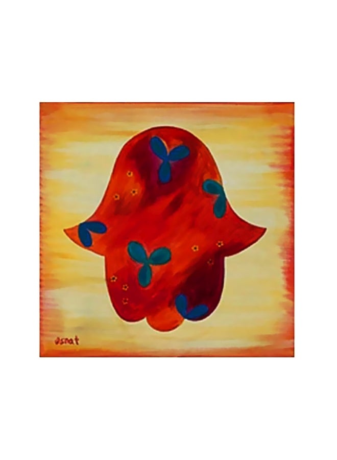 لوحة جدارية لتزيين الحائط مع إطار متعدد الألوان 47x47سم