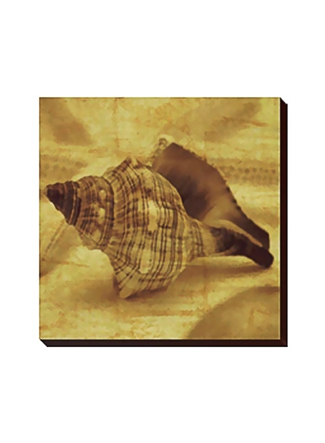 Decorative Wall Painting With Frame Beige/Black 24x24cm