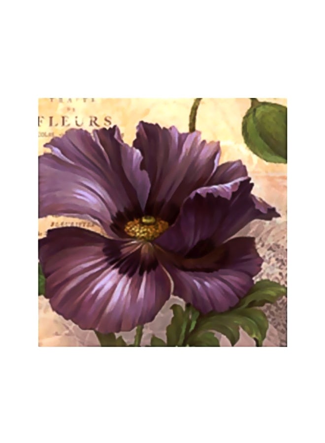 لوحة جدارية لتزيين الحائط مع إطار الأرجواني/ الأخضر 34x34سم