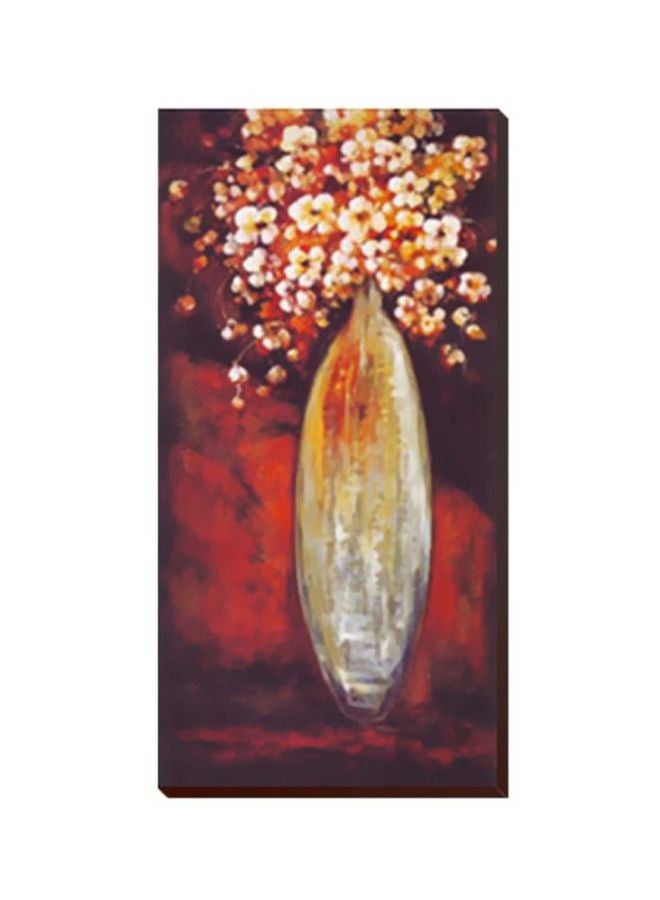 Decorative Wall Painting With Frame Multicolour 13x45cm